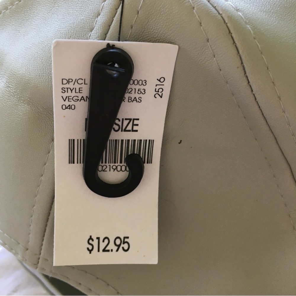 NET WET SEAL VEGAN LEATHER BASEBALL CAP ADJUSTABLE - Picture 2 of 7